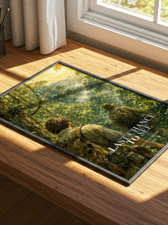 Last Chance to See watercolour book poster framed on wall – non fiction wall art