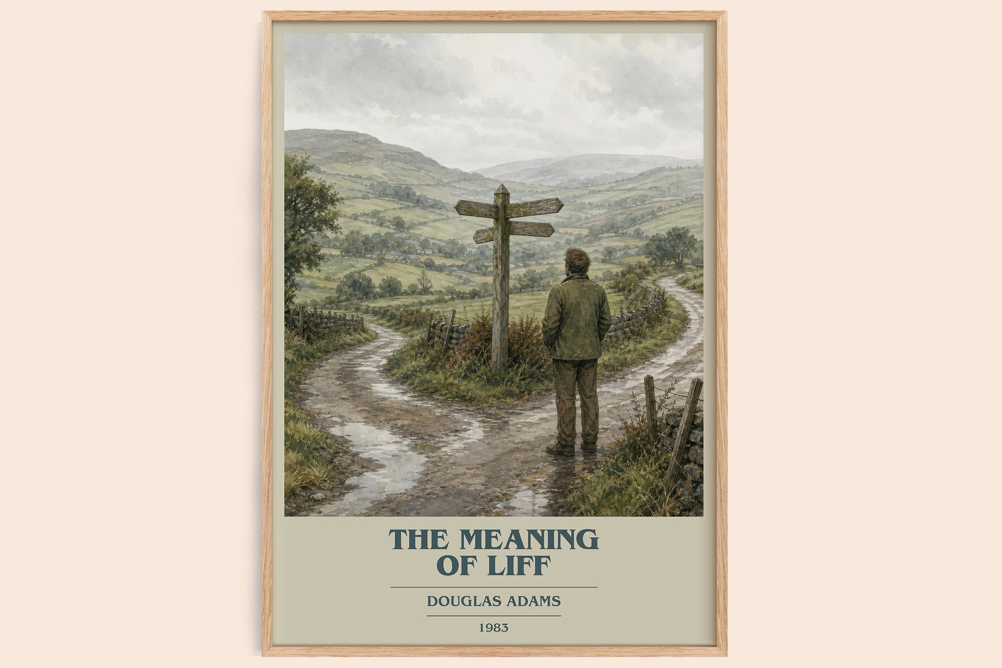 The meaning of Liff Book Cover Poster by Douglas Adams