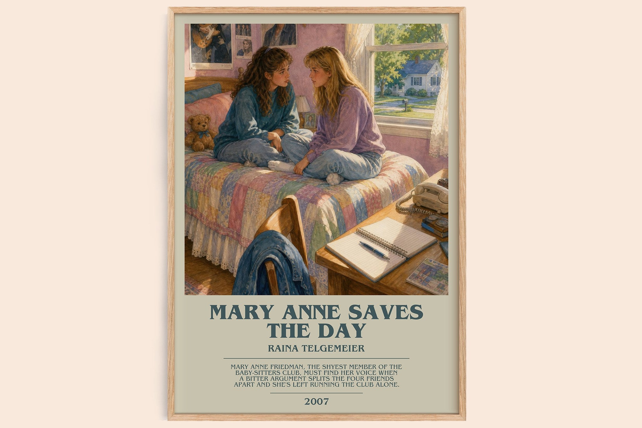 Mary Anne Saves the Day Bookish Wall Art by Raina Telgemeier