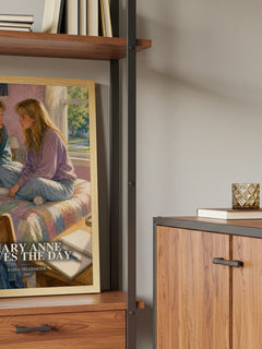 Mary Anne Saves the Day book watercolour illustration paper finish options – matte satin gloss