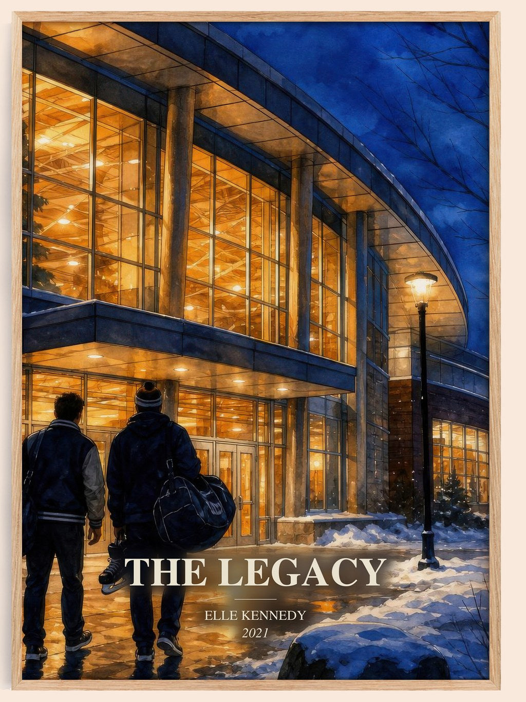 The Legacy watercolour book poster by Elle Kennedy – framed literary art print