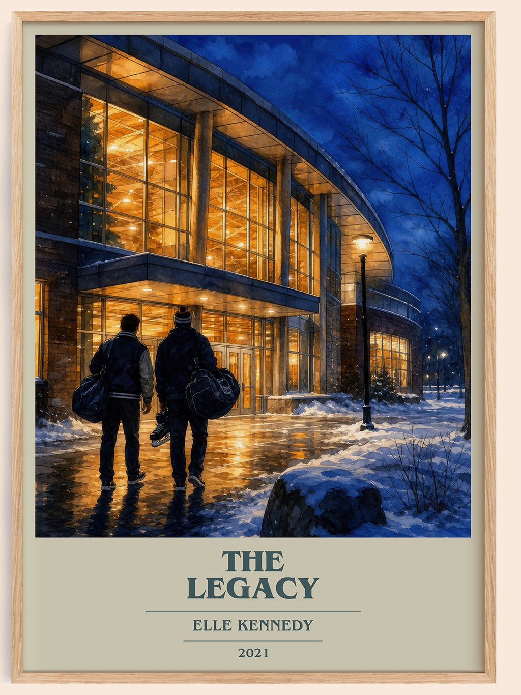 The Legacy book cover book poster by Elle Kennedy – framed literary art print