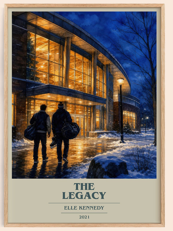 The Legacy book cover book poster by Elle Kennedy – framed literary art print