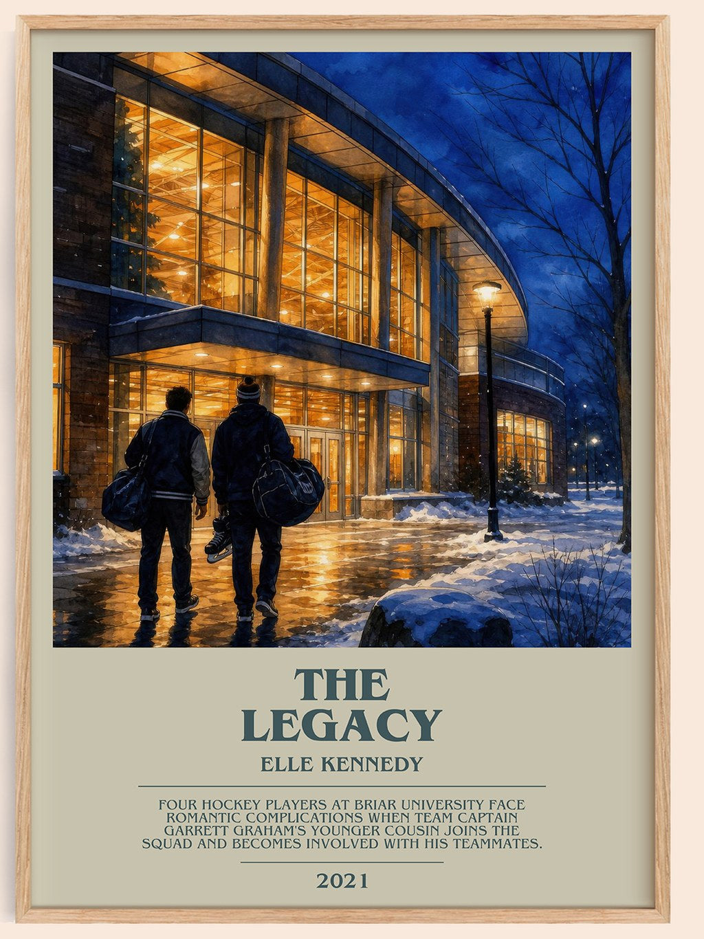 The Legacy bookish book poster by Elle Kennedy – framed literary art print