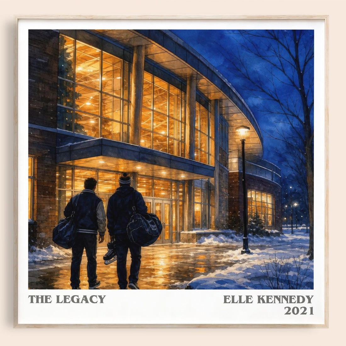 The Legacy literary book poster by Elle Kennedy – framed literary art print