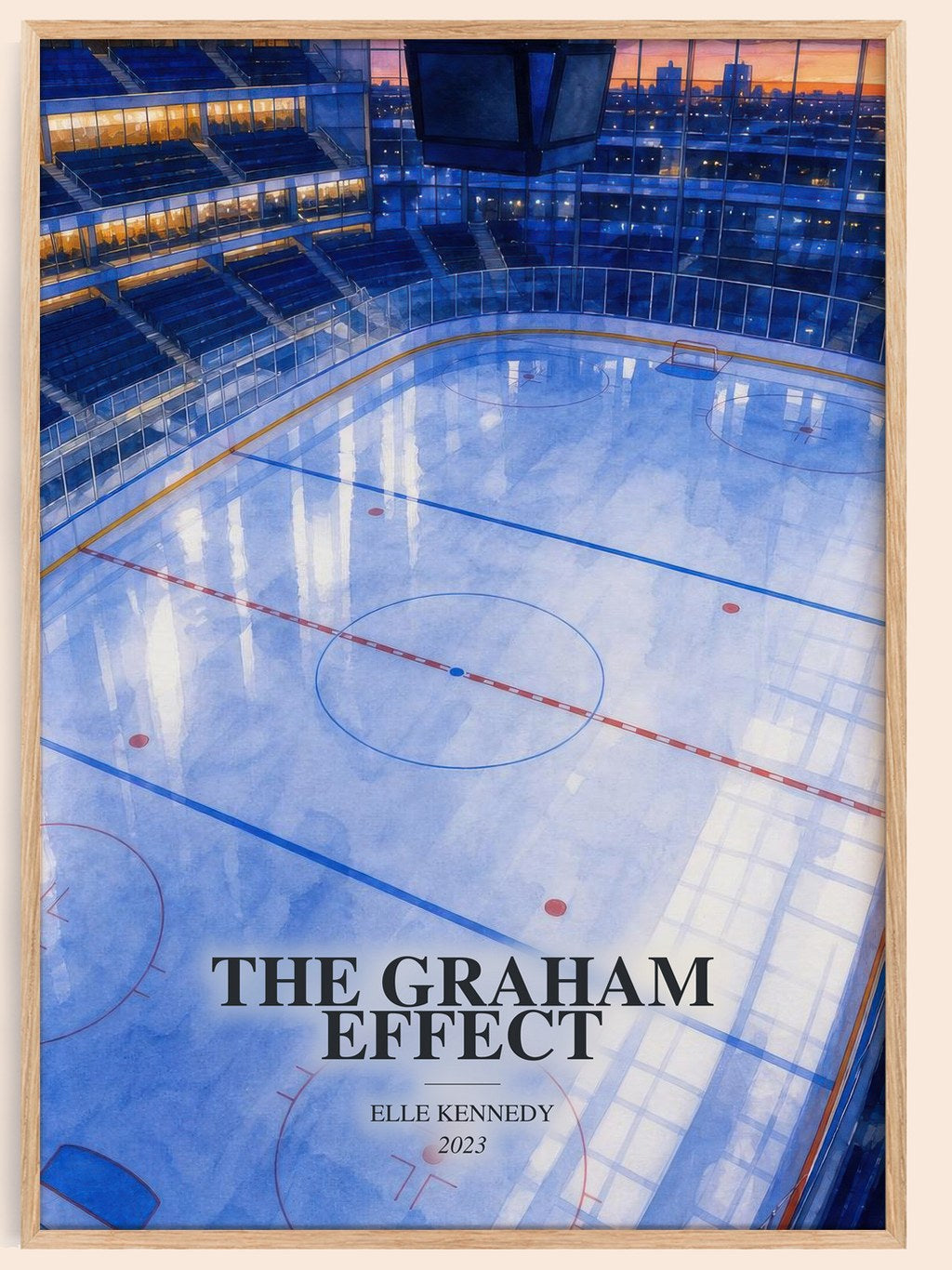 The Graham Effect watercolour book poster by Elle Kennedy – framed literary art print