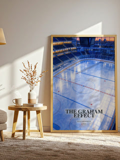 The Graham Effect watercolour print in frame leaning in hallway – romance wall art
