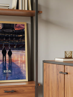 Risk book watercolour illustration paper finish options – matte satin gloss