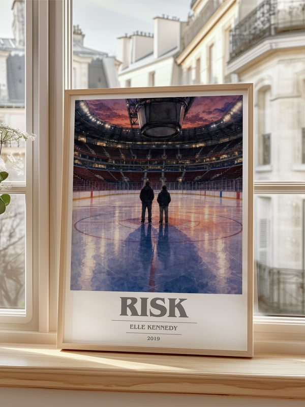 Risk book cover poster colour and style options – Elle Kennedy book art
