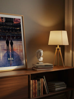 Risk watercolour print on bookshelf – Elle Kennedy fan gift
