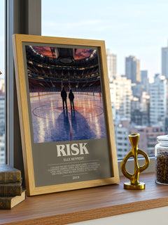 Risk bookish print framed by window – literary home decor