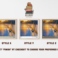 Him literary print in frame leaning in hallway – romance wall art