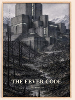 The Fever Code watercolour book poster by James Dashner – framed literary art print