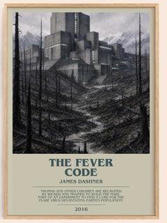The Fever Code bookish book poster by James Dashner – framed literary art print