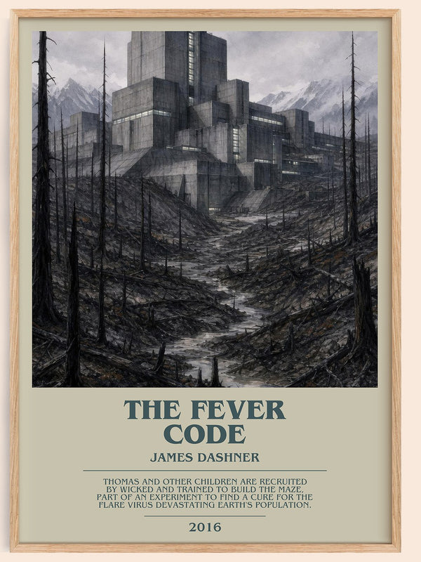 The Fever Code bookish book poster by James Dashner – framed literary art print