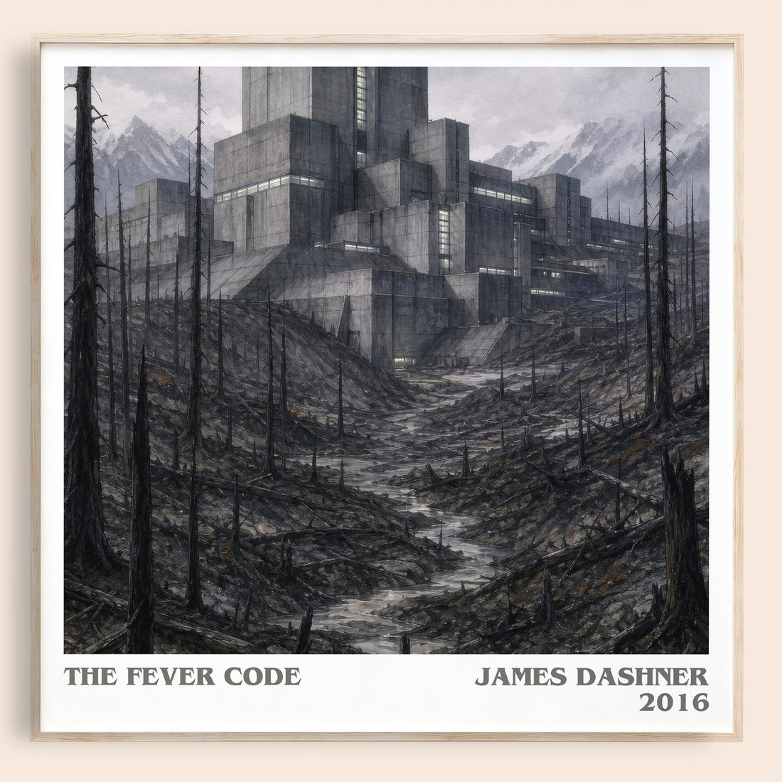 The Fever Code literary book poster by James Dashner – framed literary art print