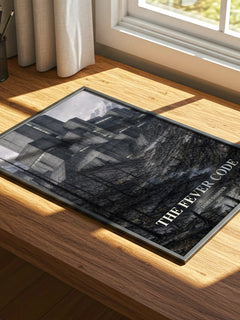 The Fever Code watercolour book poster framed on wall – dystopian wall art