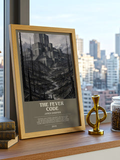 The Fever Code bookish print framed by window – literary home decor