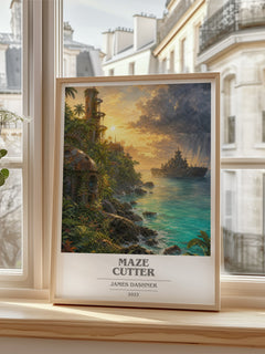Maze Cutter book cover poster colour and style options – James Dashner book art