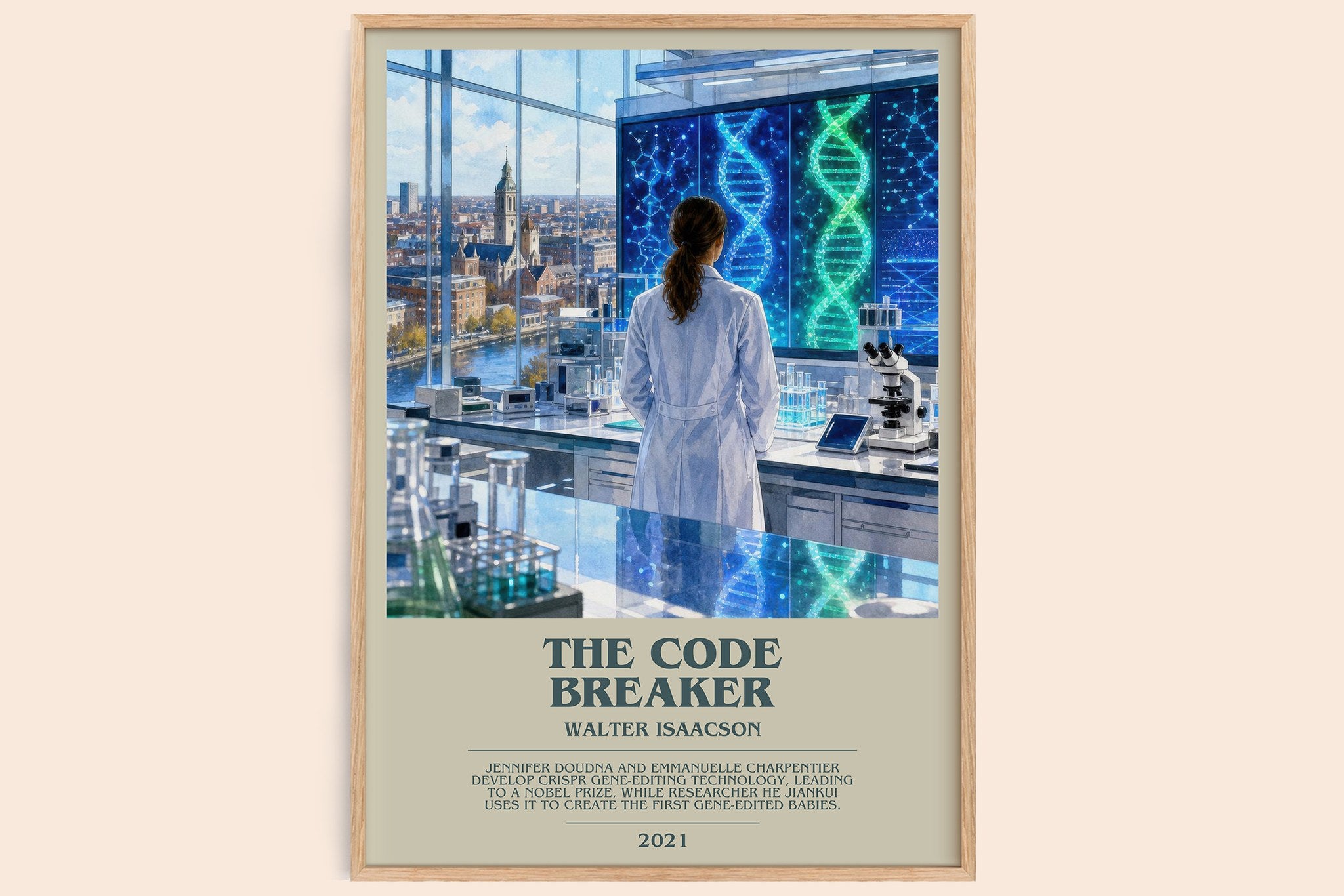 The Code Breaker Bookish Wall Art by Walter Isaacson