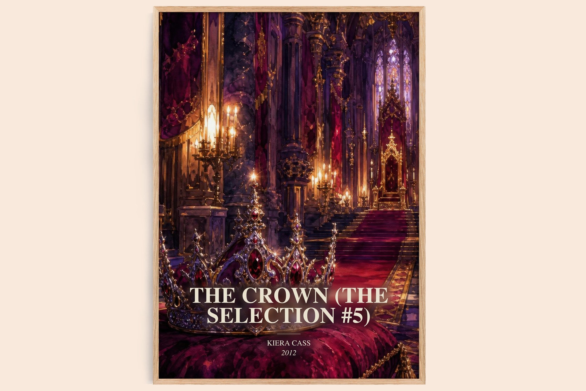 Crown (The Selection #5) Book Watercolour Illustration by Kiera Cass
