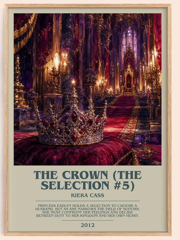 The Crown (The Selection #5) bookish book poster by Kiera Cass – framed literary art print