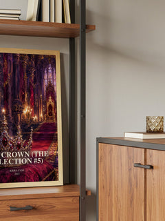 The Crown (The Selection #5) book watercolour illustration paper finish options – matte satin gloss