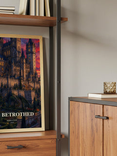 The Betrothed book watercolour illustration paper finish options – matte satin gloss