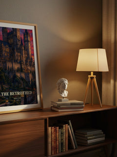 The Betrothed watercolour print on bookshelf – Kiera Cass fan gift