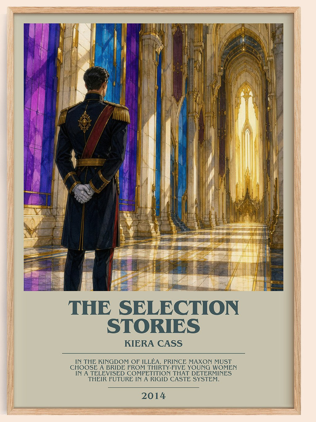 The Selection Stories bookish book poster by Kiera Cass – framed literary art print