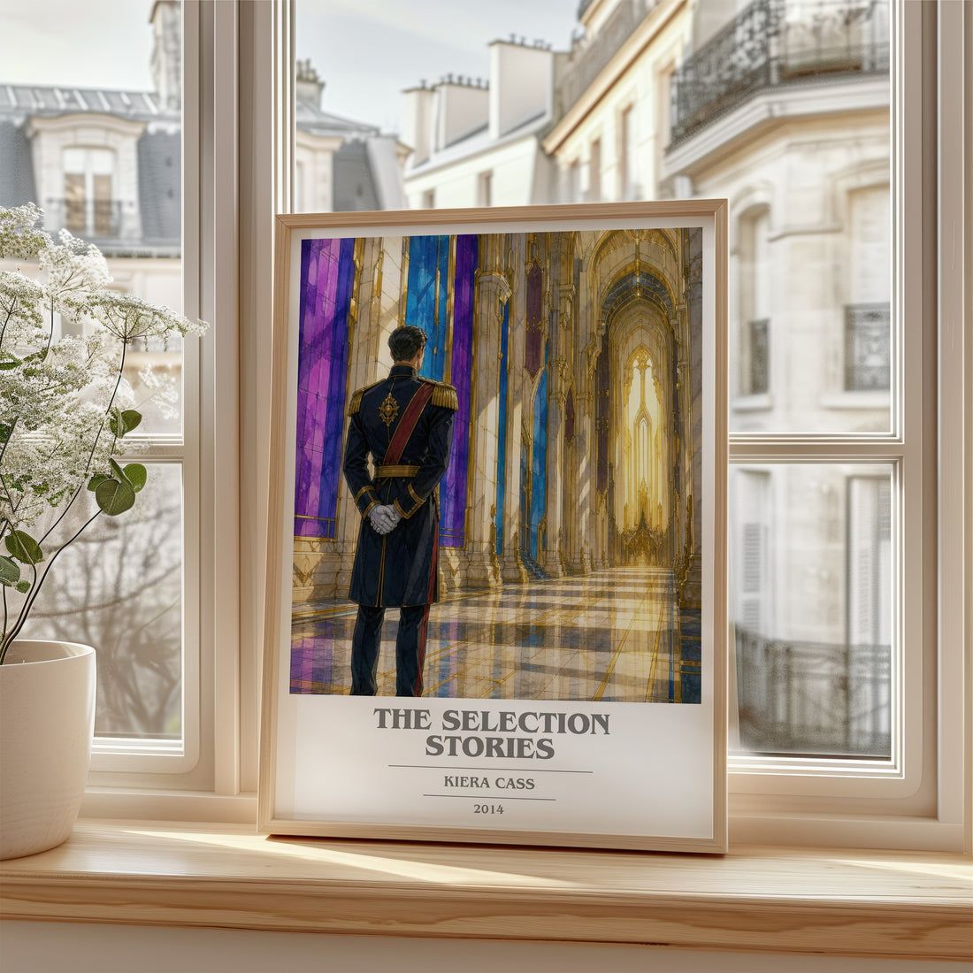 The Selection Stories book cover poster colour and style options – Kiera Cass book art (mockup)