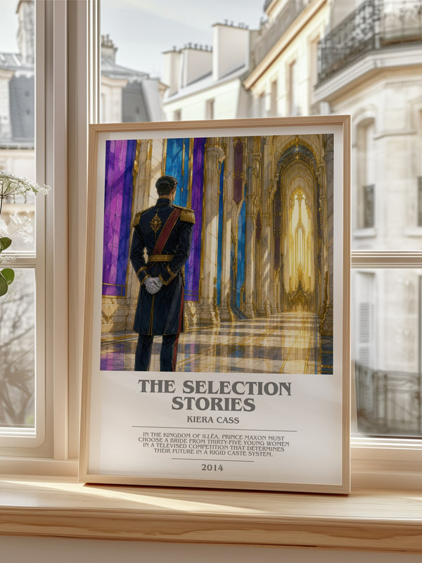 The Selection Stories bookish poster colour and style options – Kiera Cass book art