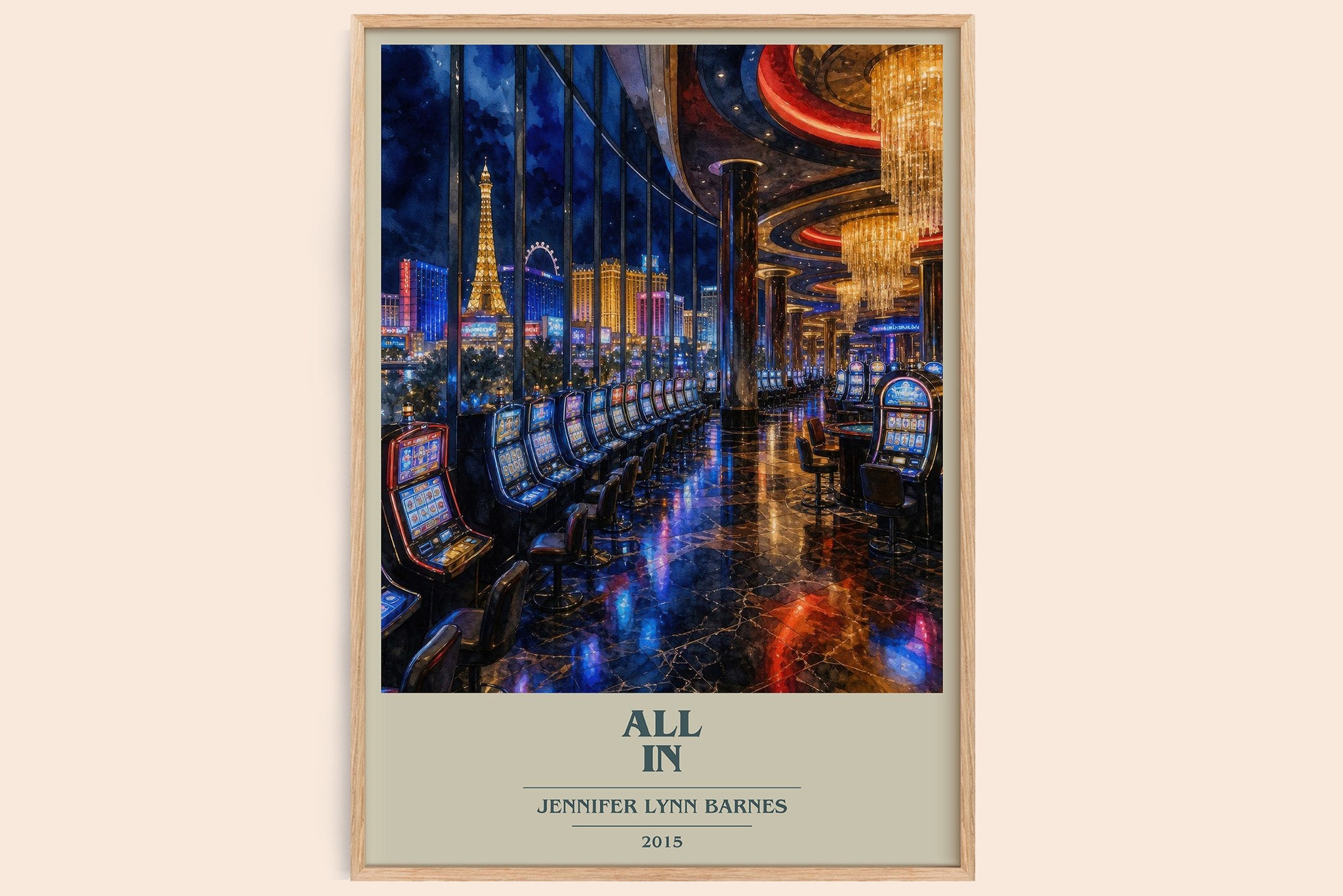 All In Book Cover Poster by Jennifer Lynn Barnes