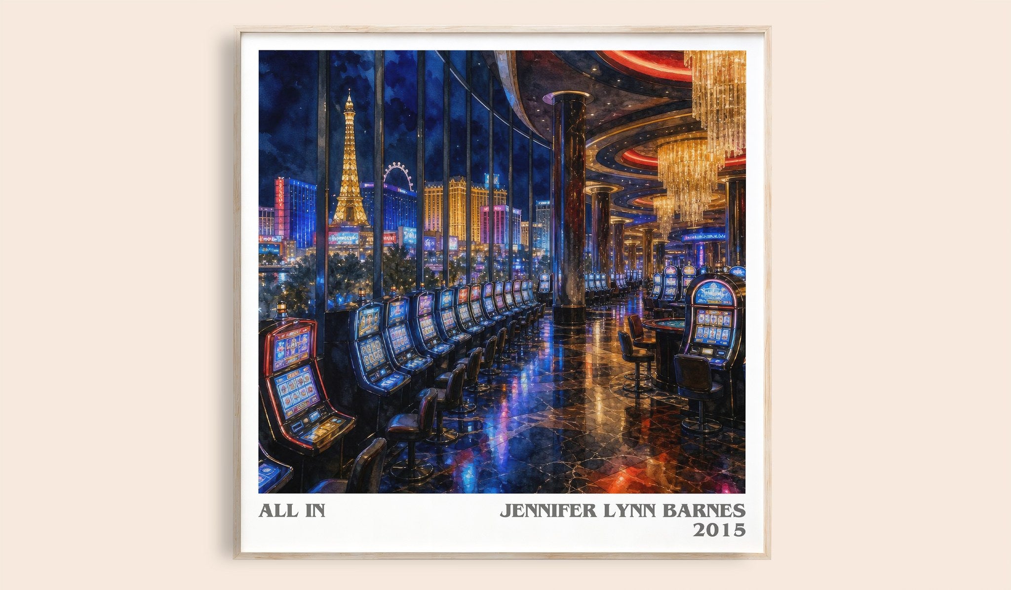 All In Literary Art Print by Jennifer Lynn Barnes