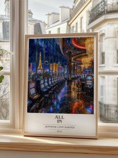 All In book cover poster colour and style options – Jennifer Lynn Barnes book art