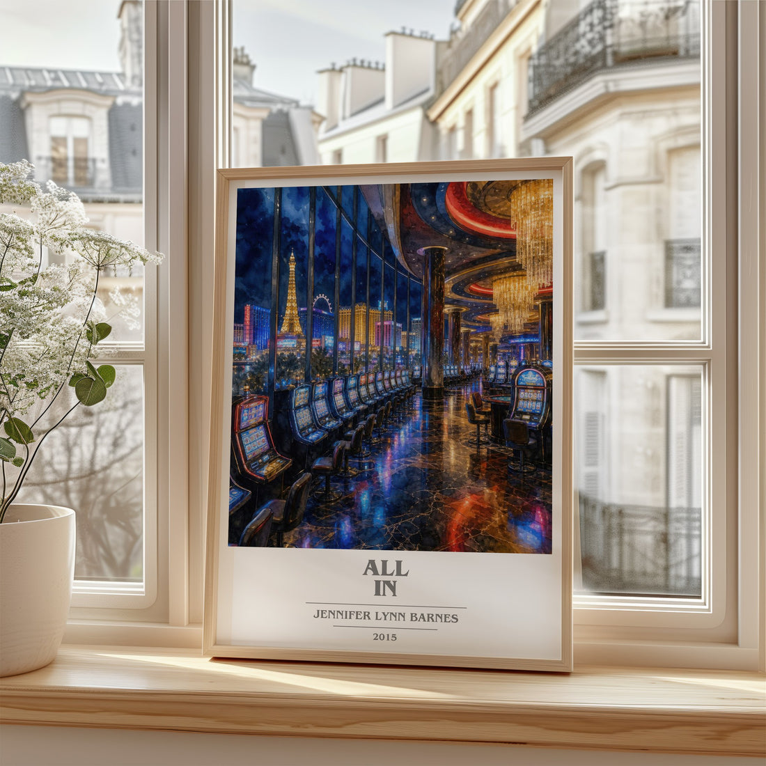 All In book cover poster colour and style options – Jennifer Lynn Barnes book art