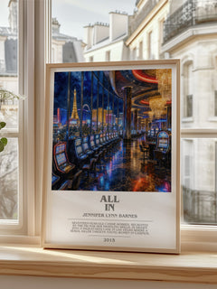 All In bookish poster colour and style options – Jennifer Lynn Barnes book art