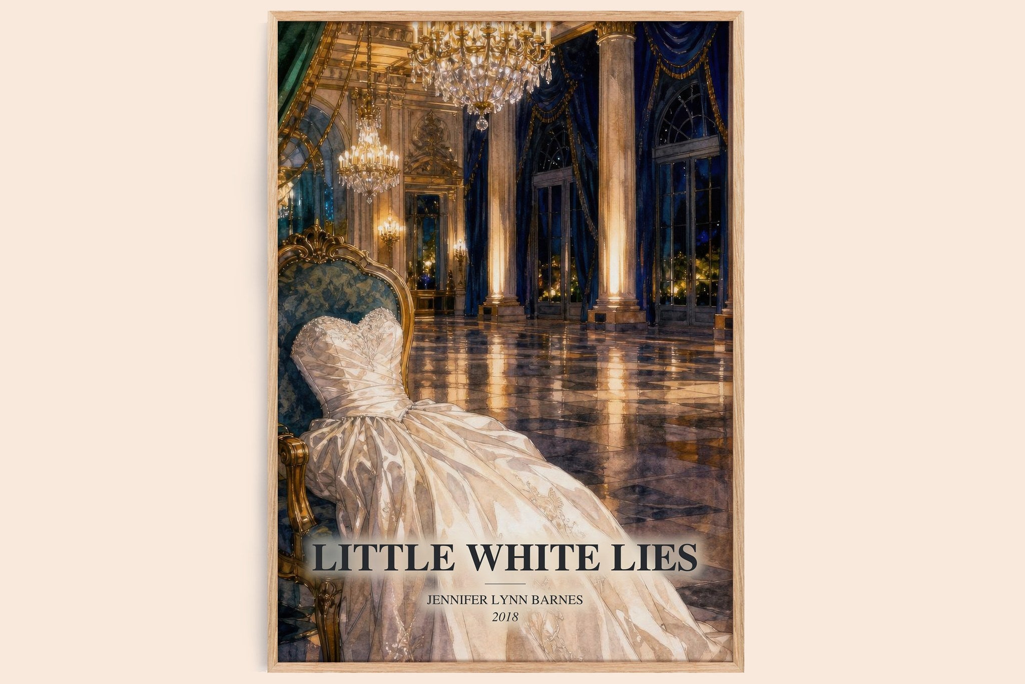 Little White Lies Book Watercolour Illustration by J. Barnes