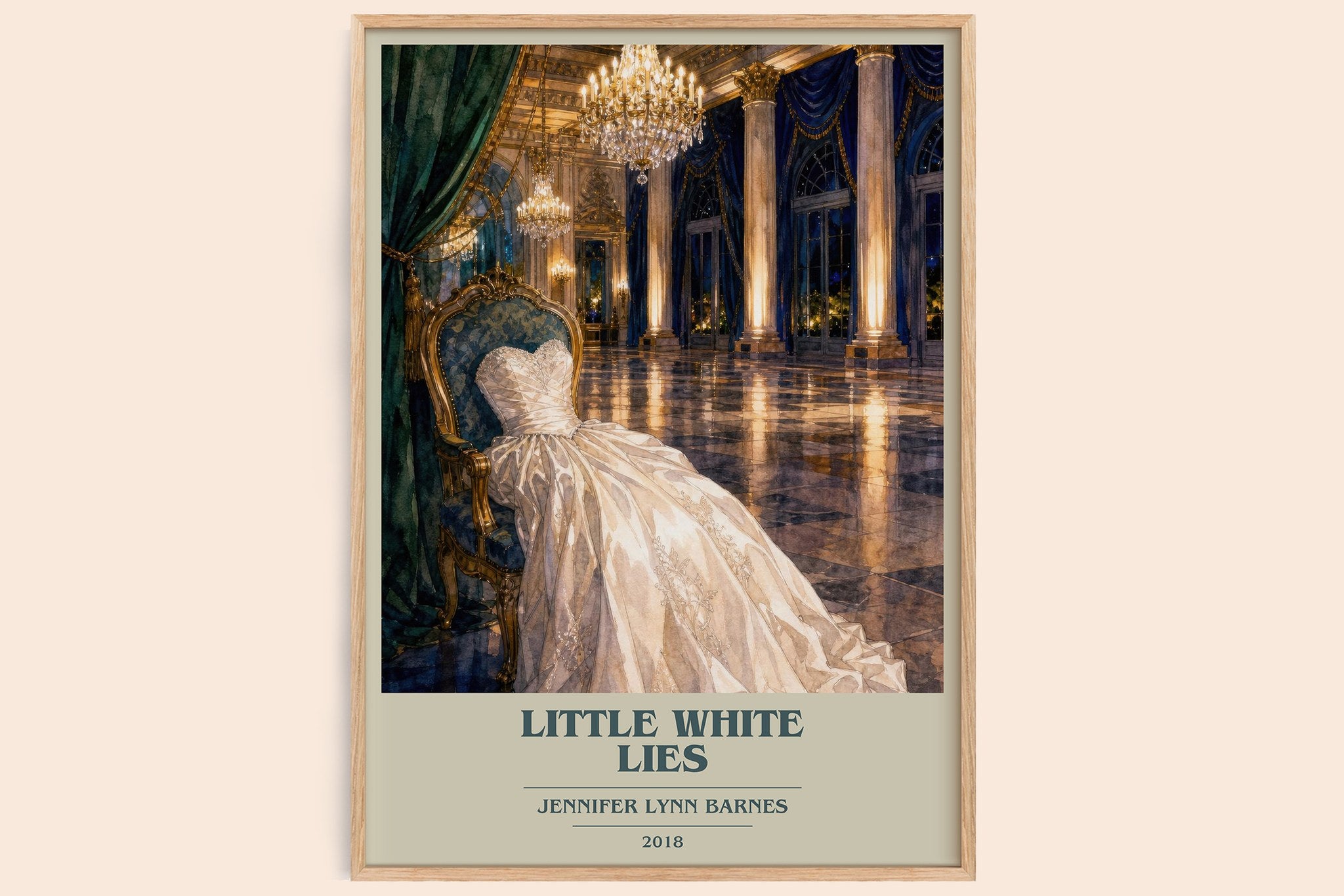 Little White Lies Book Cover Poster by Jennifer Lynn Barnes