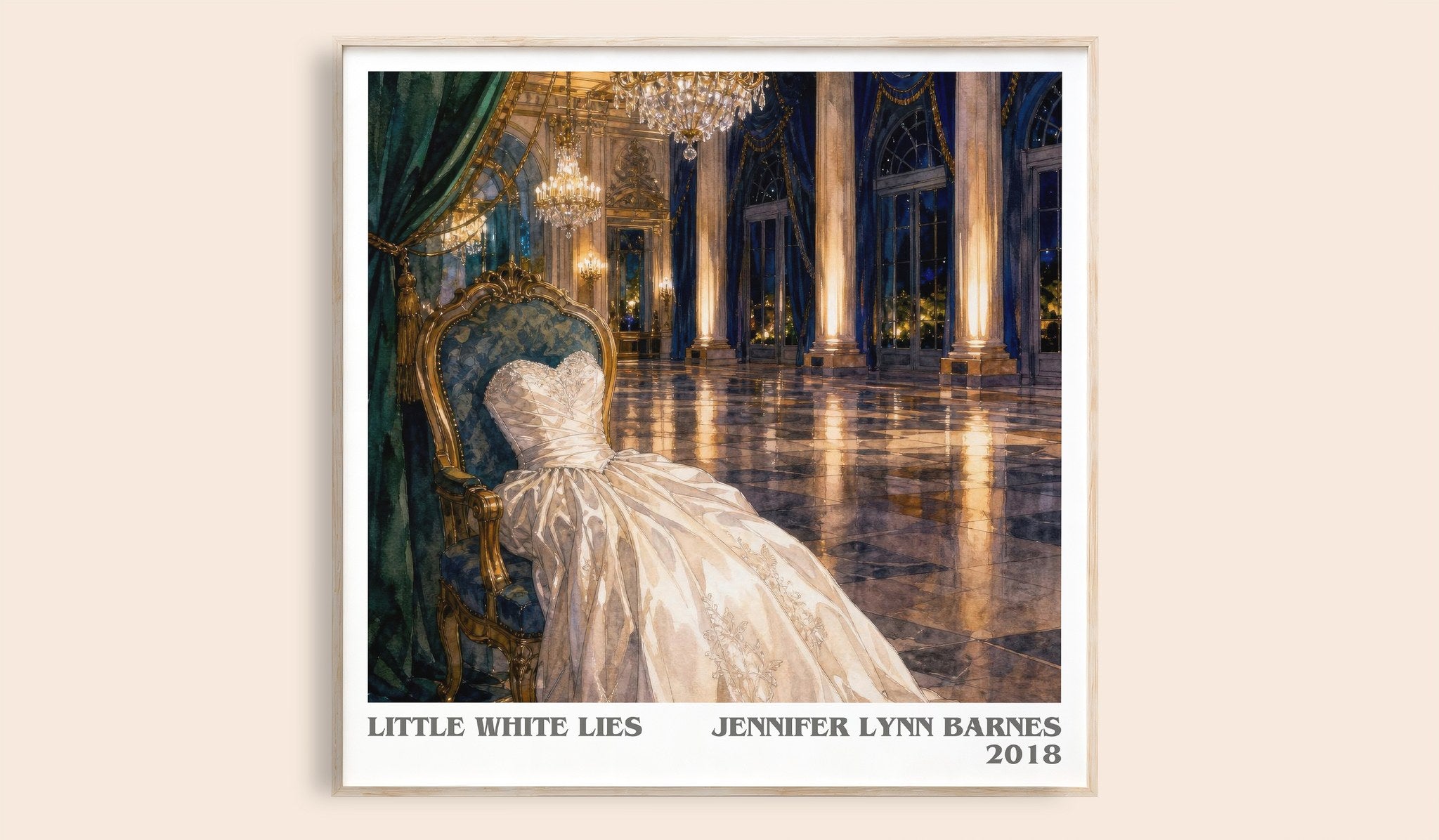 Little White Lies Literary Art Print by Jennifer Lynn Barnes
