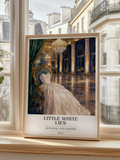 Little White Lies book cover poster colour and style options – Jennifer Lynn Barnes book art
