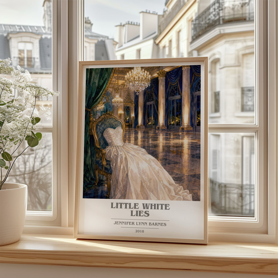 Little White Lies book cover poster colour and style options – Jennifer Lynn Barnes book art