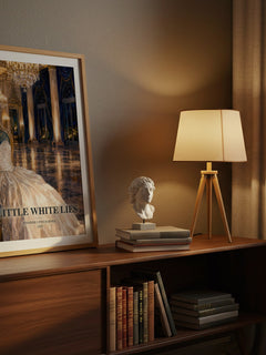 Little White Lies watercolour print on bookshelf – Jennifer Lynn Barnes fan gift