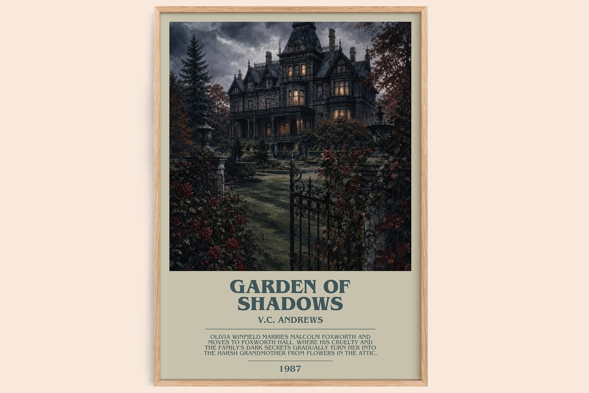 Garden of Shadows Bookish Wall Art by V.C. Andrews