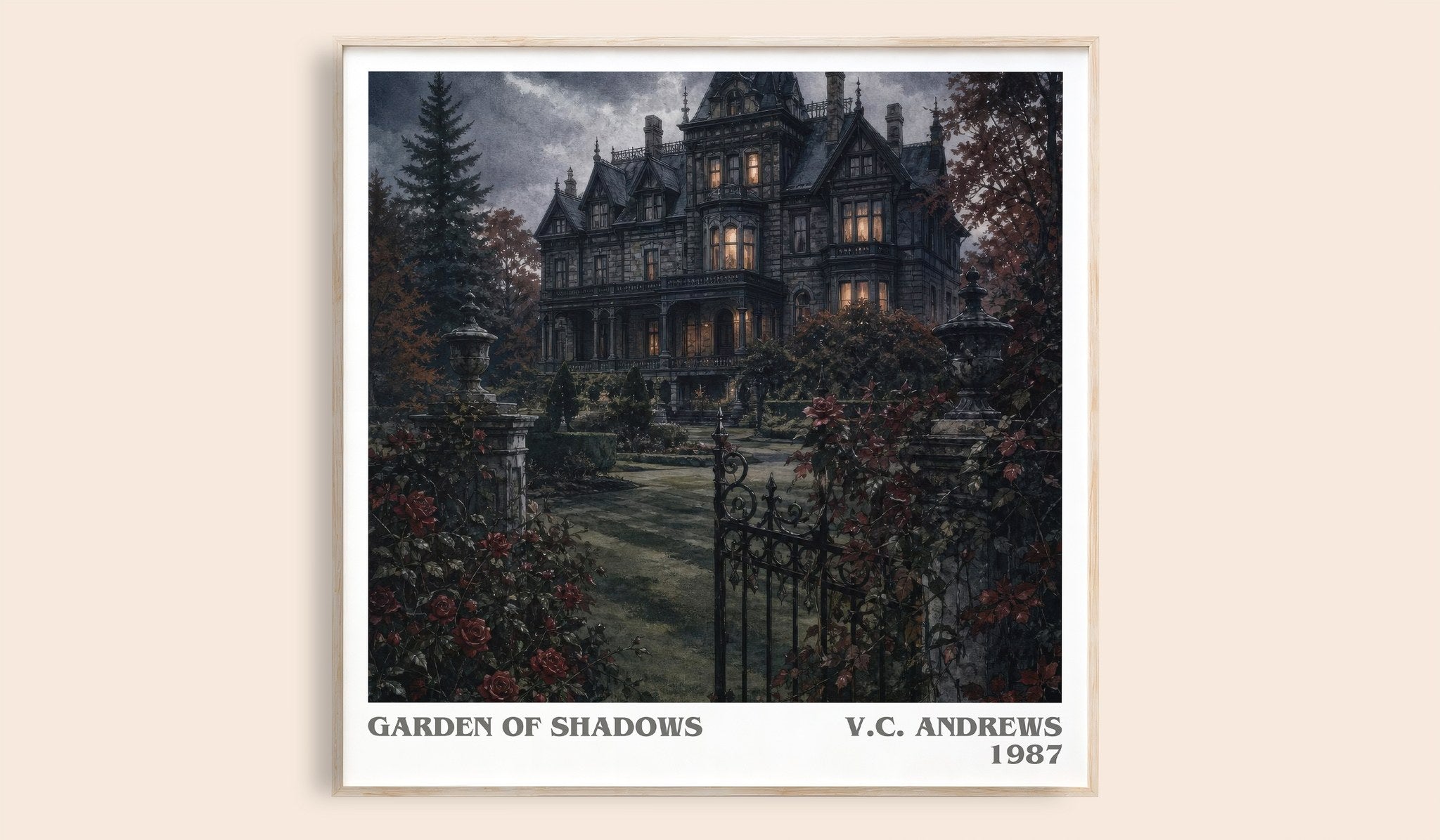 Garden of Shadows Literary Art Print by V.C. Andrews