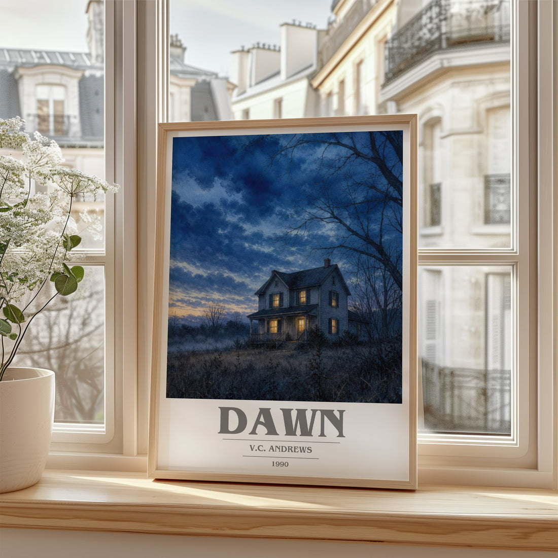 Dawn book cover poster colour and style options – V.C. Andrews book art