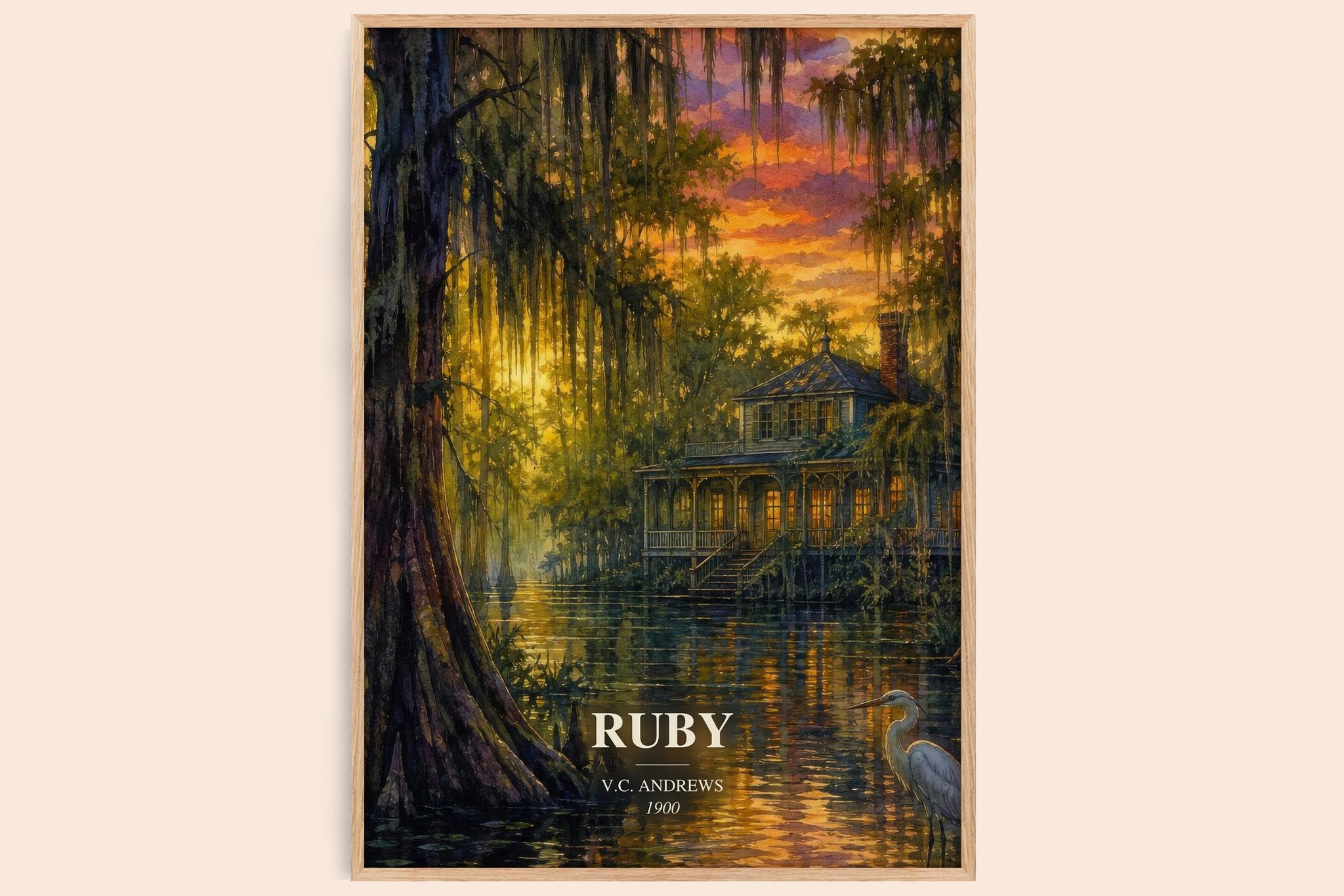 Ruby Book Watercolour Illustration by V.C. Andrews