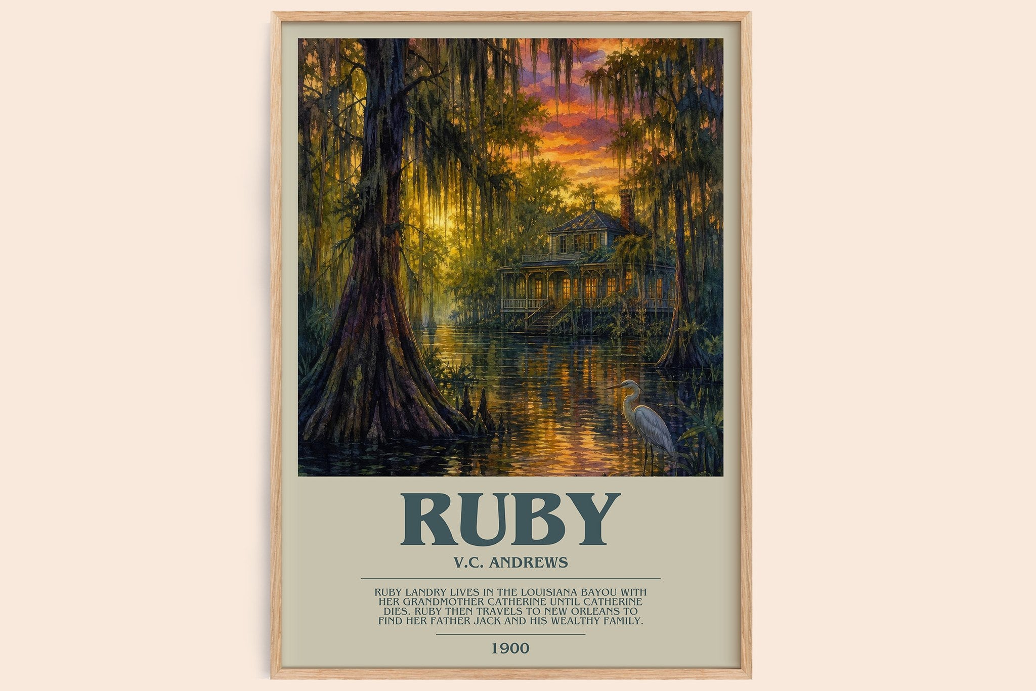 Ruby Bookish Wall Art by V.C. Andrews