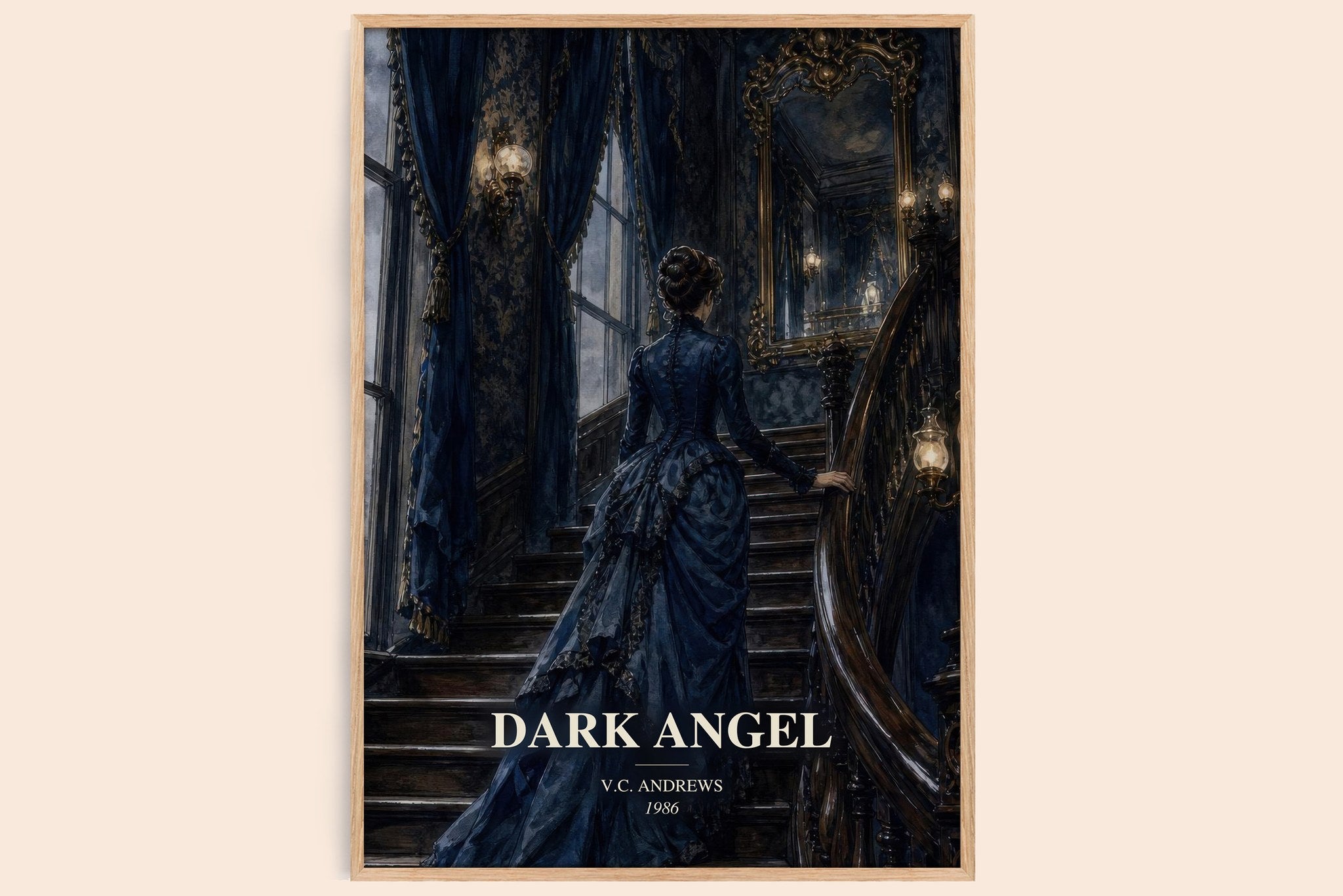 Dark Angel Book Watercolour Illustration by V.C. Andrews
