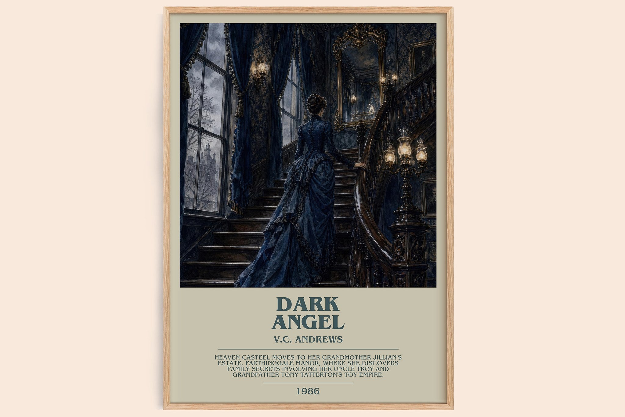 Dark Angel Bookish Wall Art by V.C. Andrews
